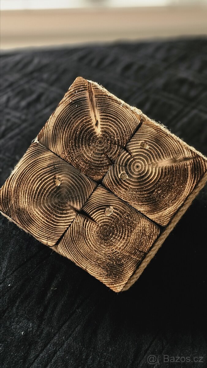 Svícen z přírodního dřeva - 5