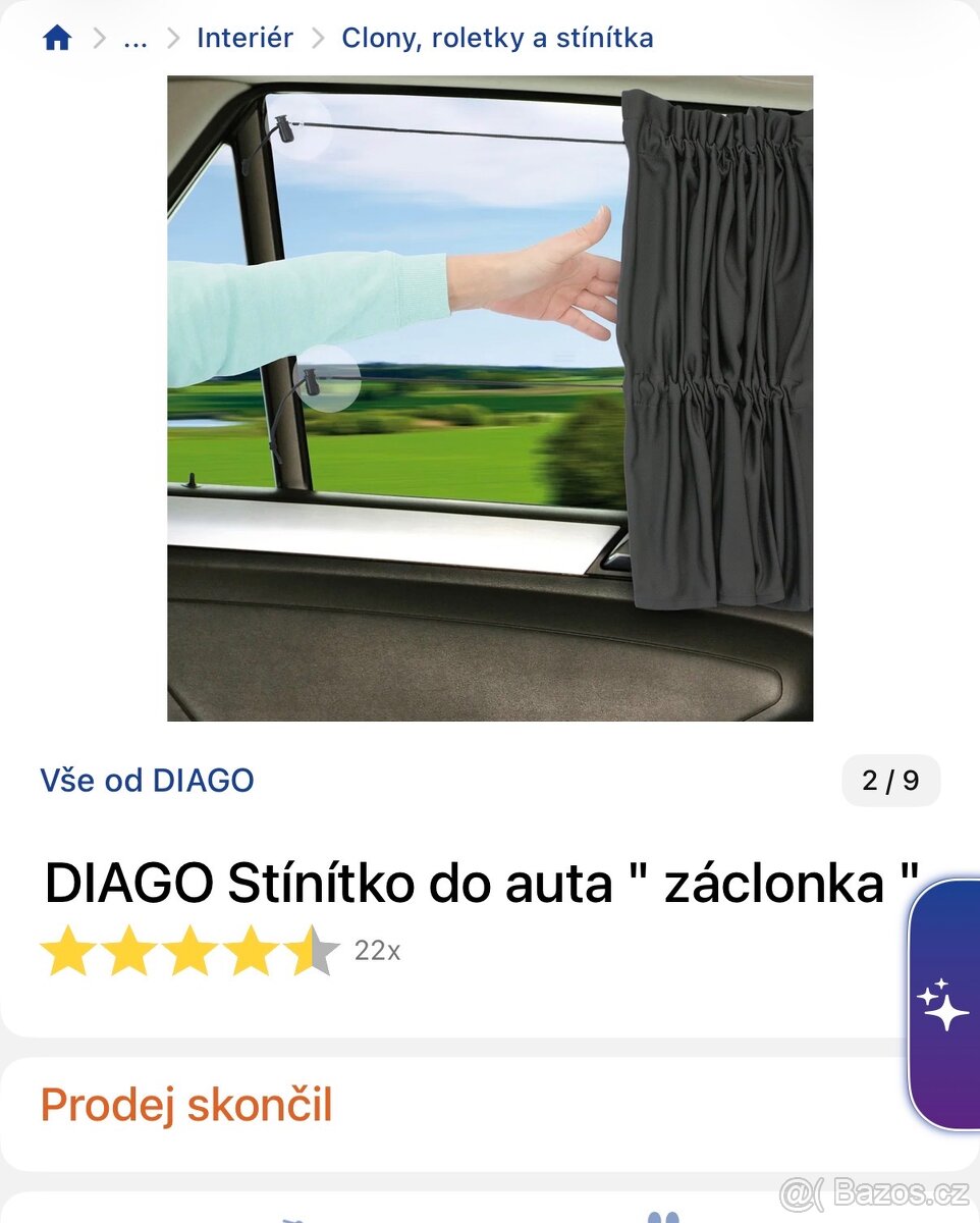 Záclonky (clony) do auta (2ks) - 5