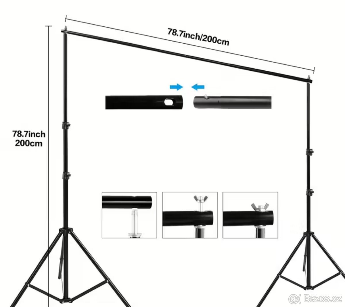 Foto stojan / konstrukce pro upevnění fotopozadí - RŮZNÉ - 5