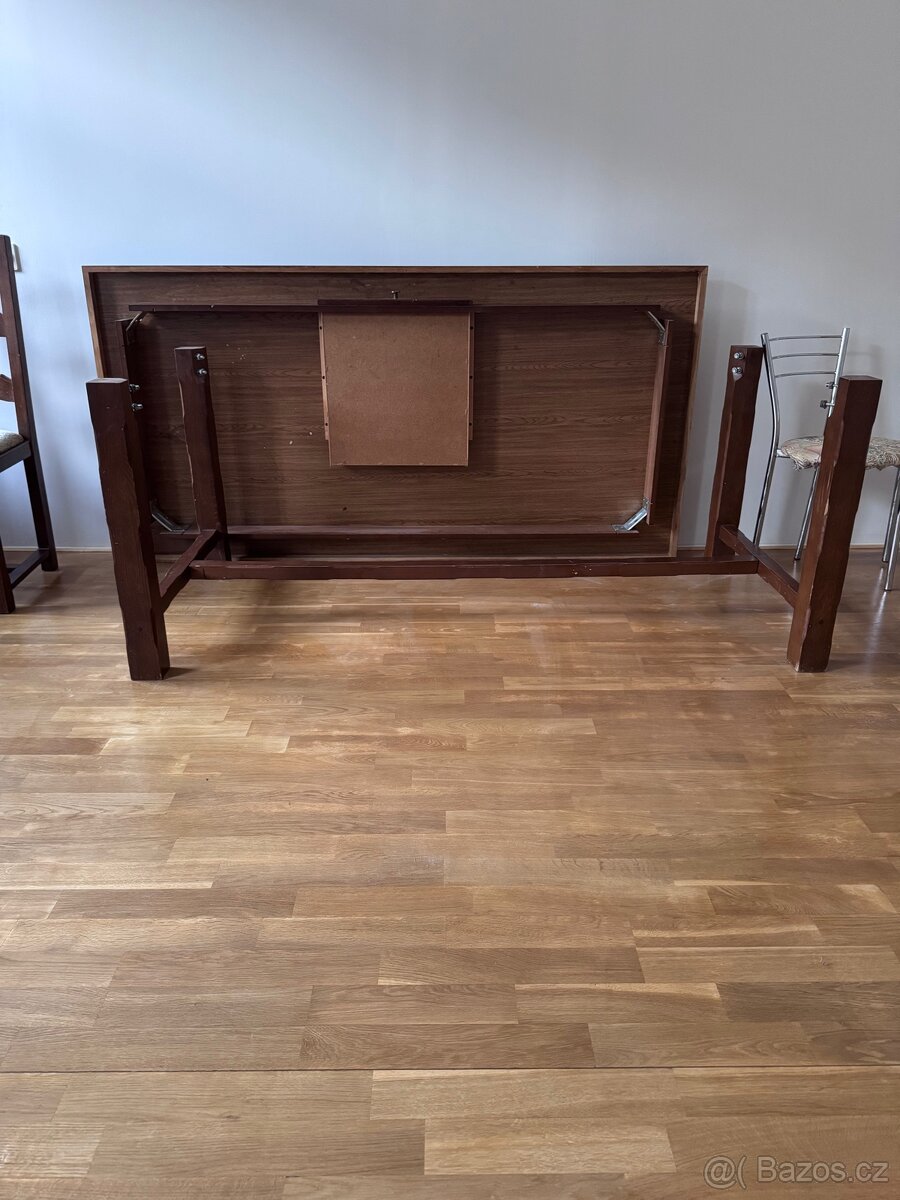 Jídelní stůl z masivu + 6 židlí z masivu - 5