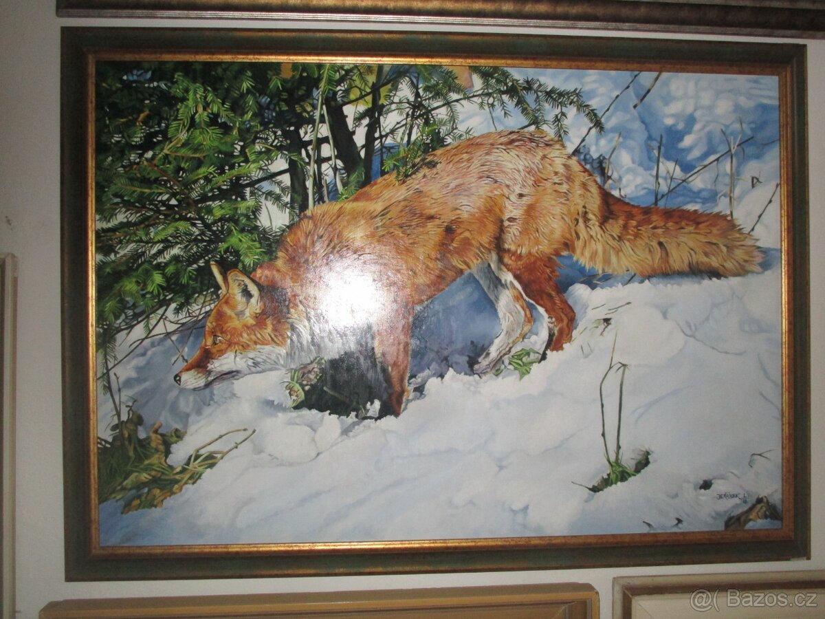 EXOTICKÁ ZVÍŘATA-OLEJOMALBA-RUČNI MALBA - 5