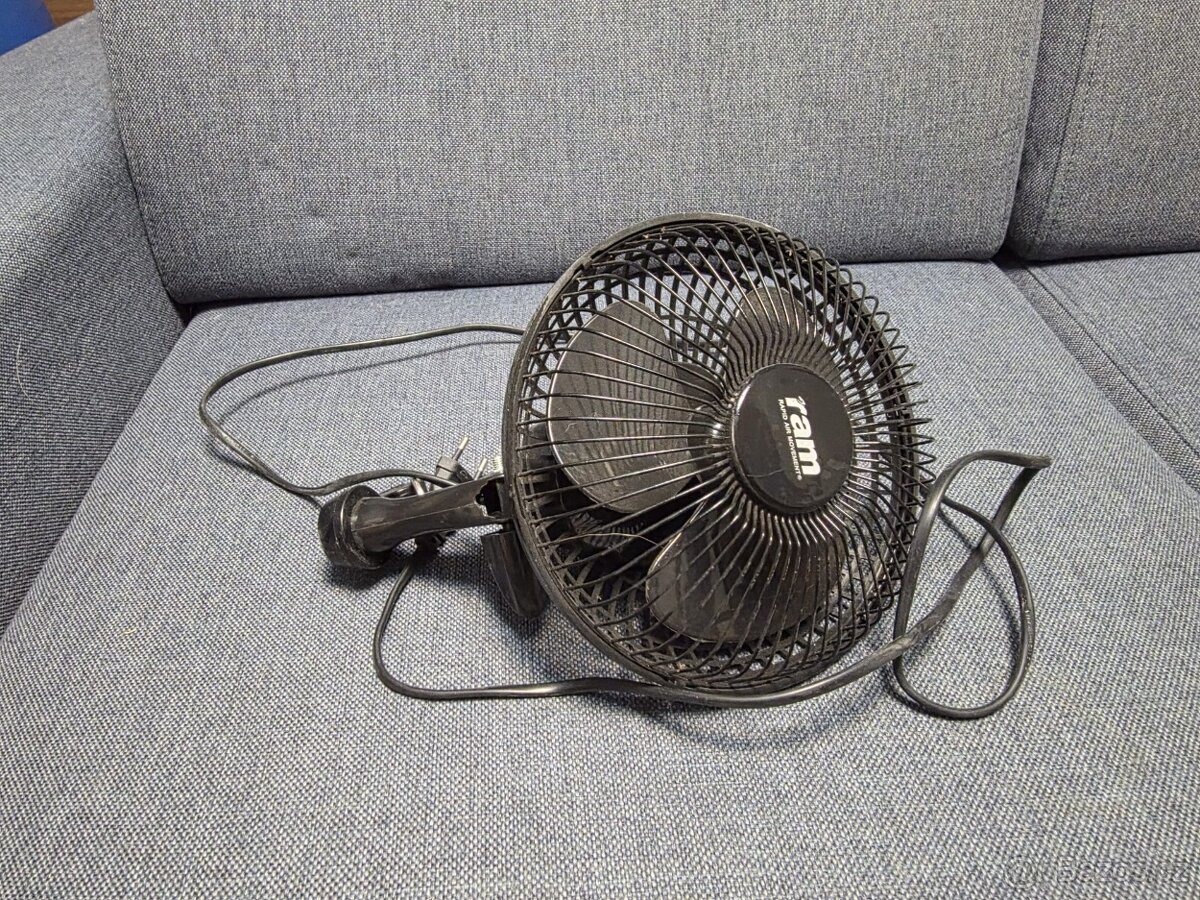 Ventilátor s klipsnou RAM 15W, 2 rychlosti, průměr 15cm - 5