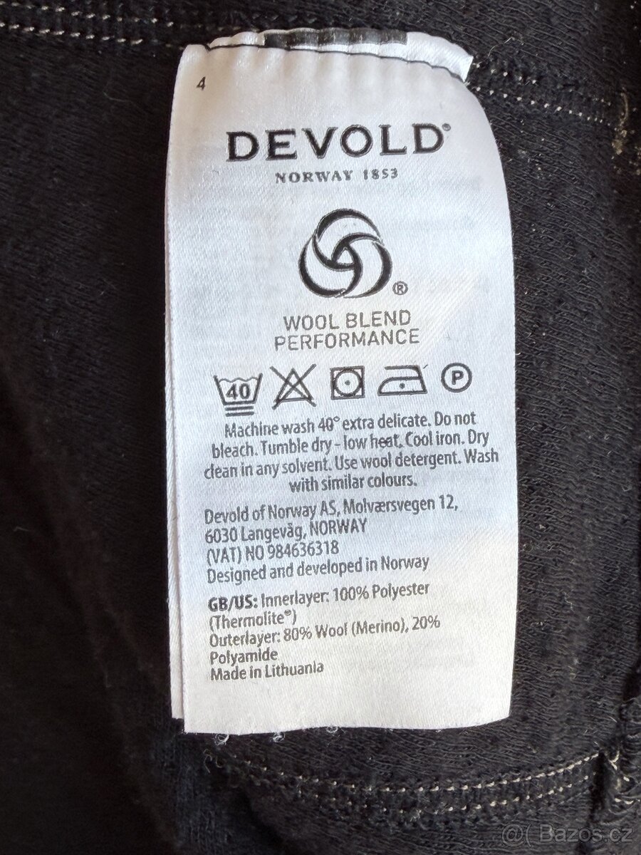 Tričko Devold Duo Active Merino 205 Shirt Man - M černá - 5