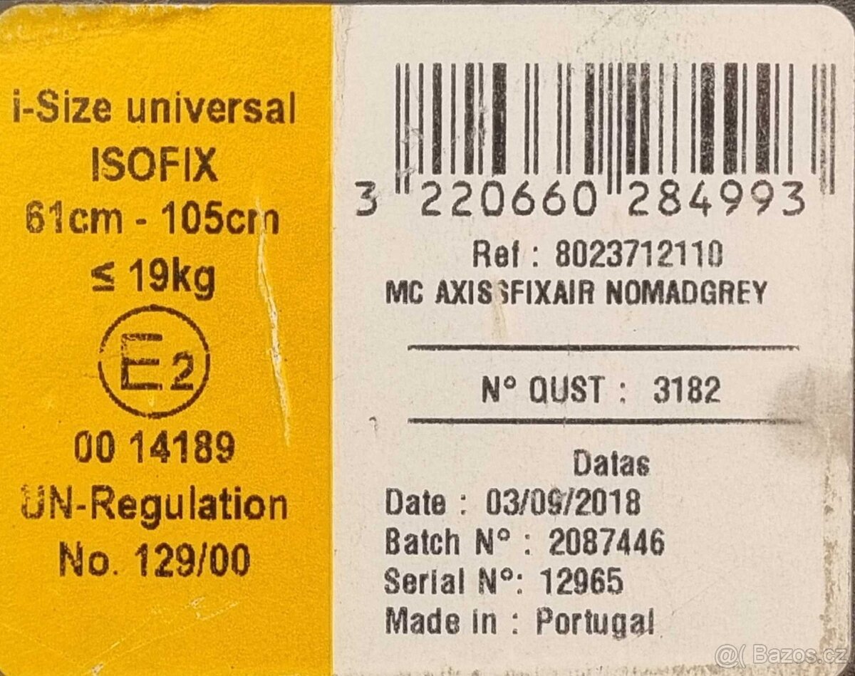 Autosedačka Maxi-Cosi Axissfix Air Nomad Grey - 5