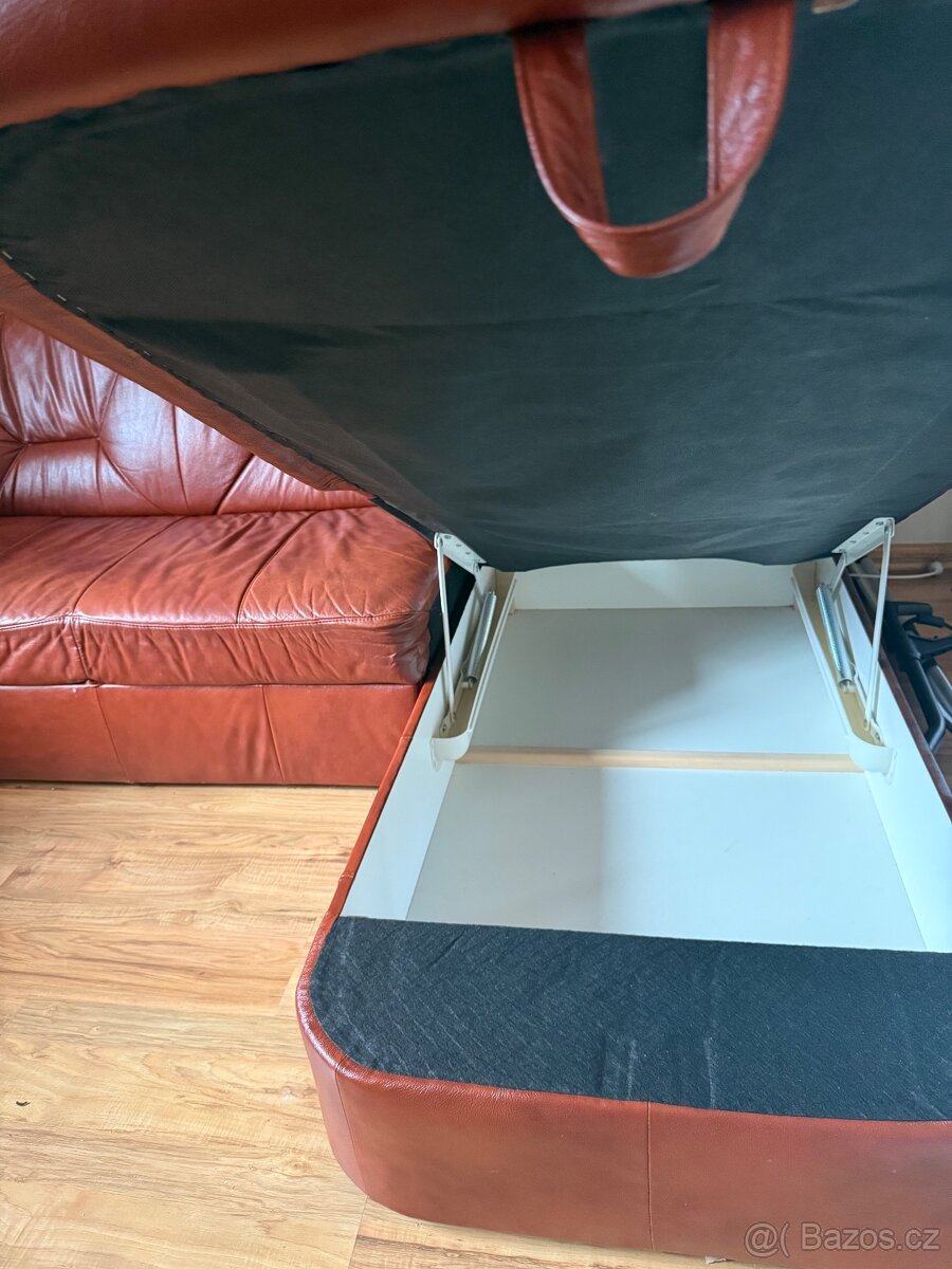 Kožená sedačka + křeslo - 5