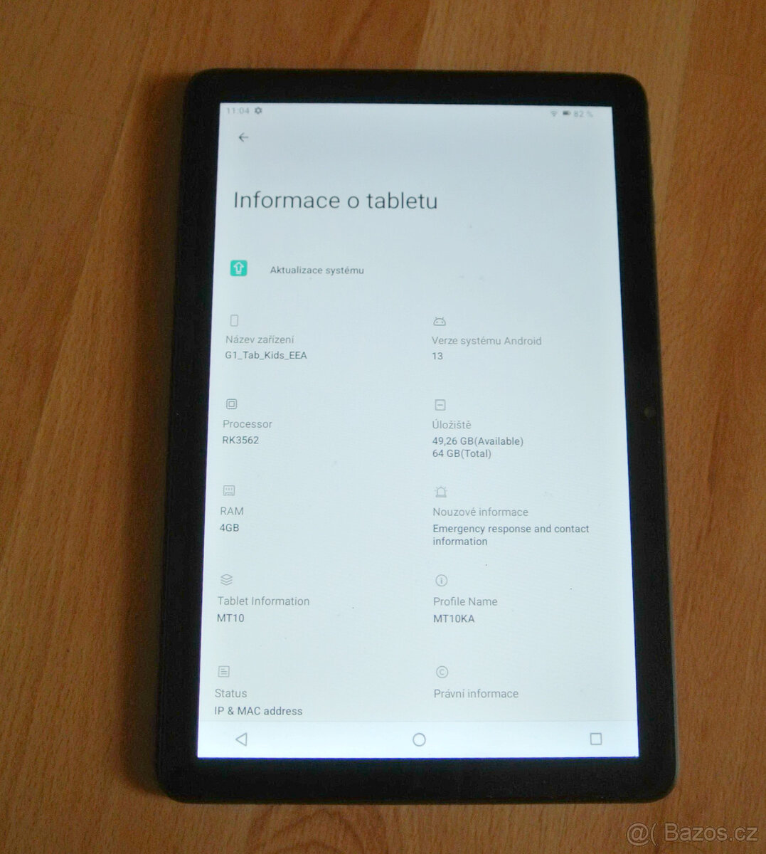 10" tablet Umidigi G1 Tab 4+4GB RAM / 64 GB ROM, Android 13 - 5