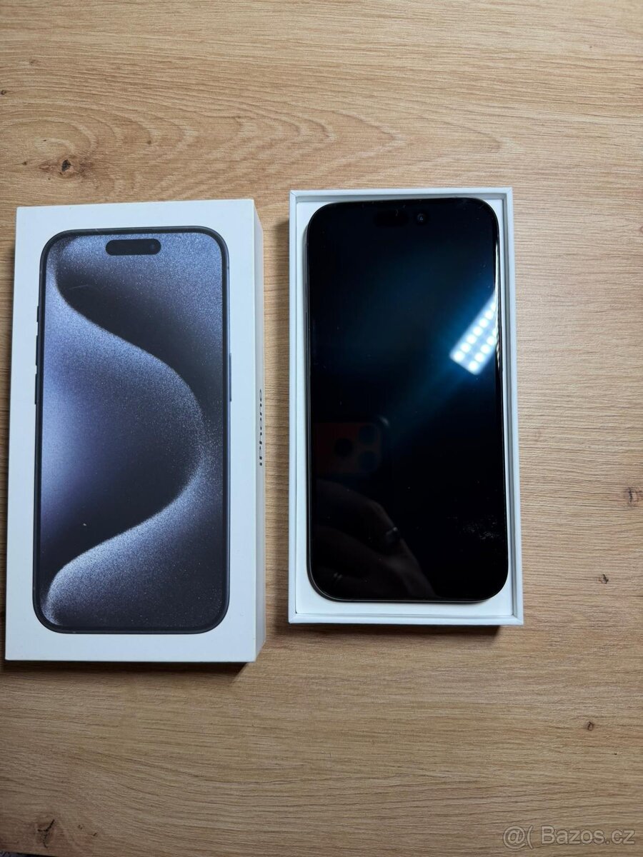 Apple iPhone 15 Pro 128 GB Modrý titan, TOP STAV - 5