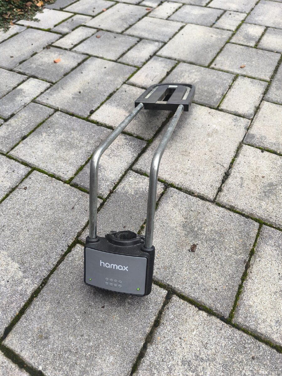 Dětská sedačka na kolo Hamax + další adaptér na druhé kolo - 5