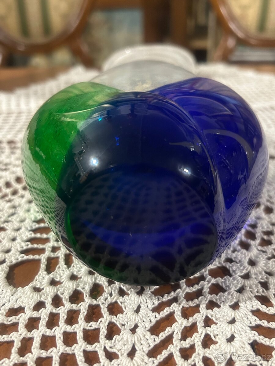 Váza hutní sklo František Špinar 1976 škrdlovice - 5