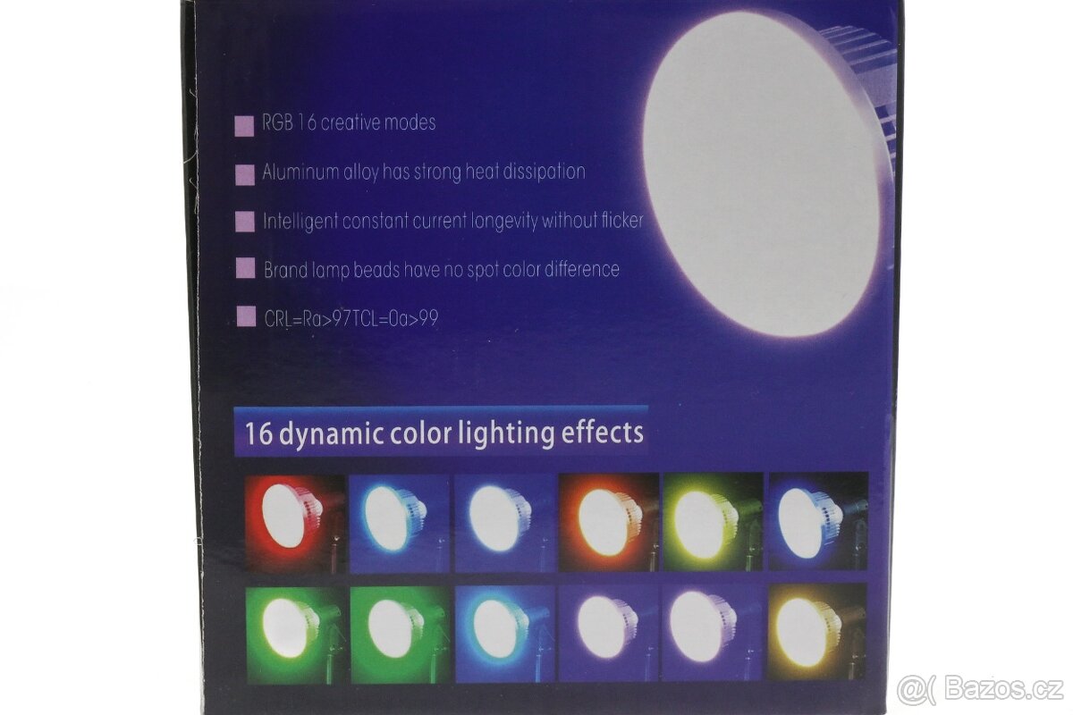 RGB LED žárovka 50W s dálk. ovládáním E27 2700-6500K - 5