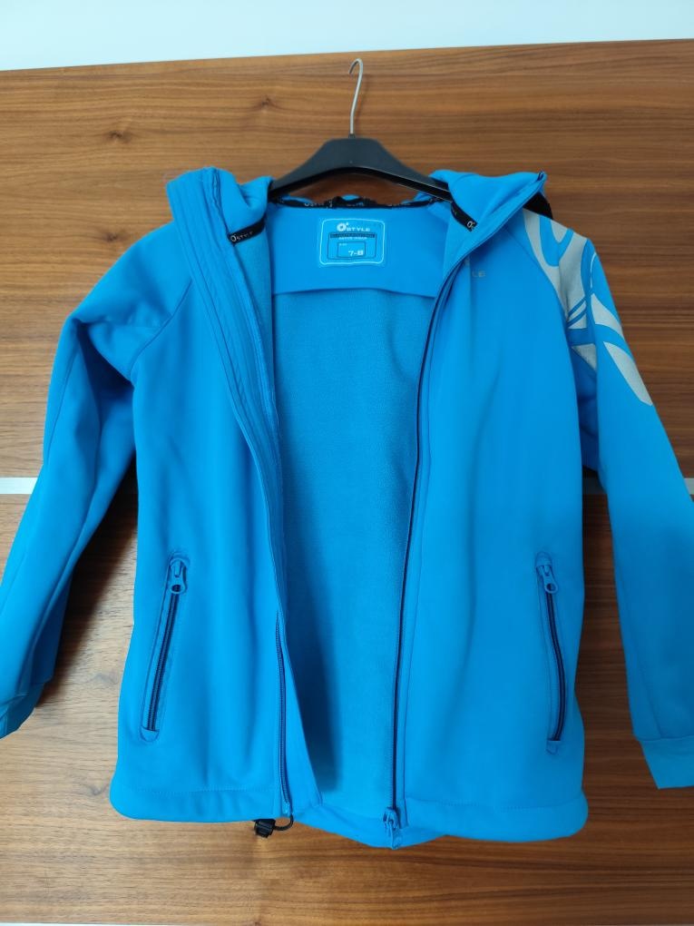 Softshellová dětská bunda modrá a kalhoty černé, zn. O´style - 5