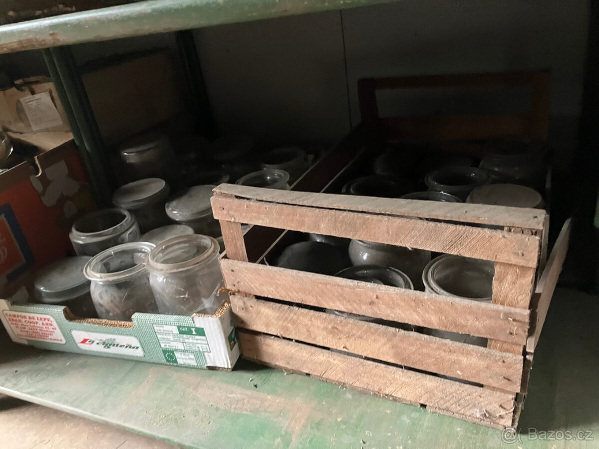 Historické zavařovací sklenice se skleněným víkem - 5