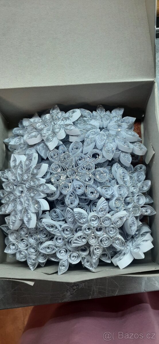 Vánoční vločky na stromeček - 5