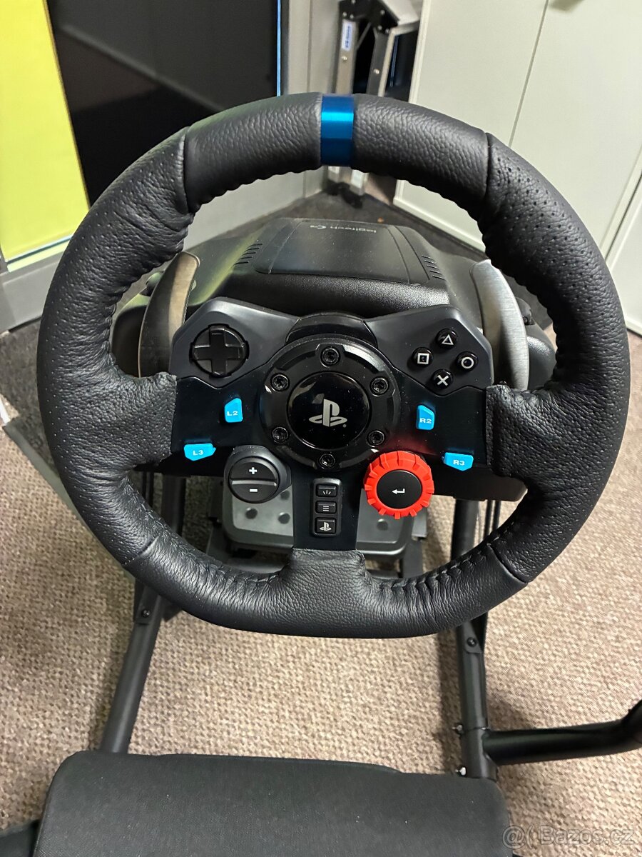 Herní kokpit playseat sedacka,volant,pedaly,řadička - 5