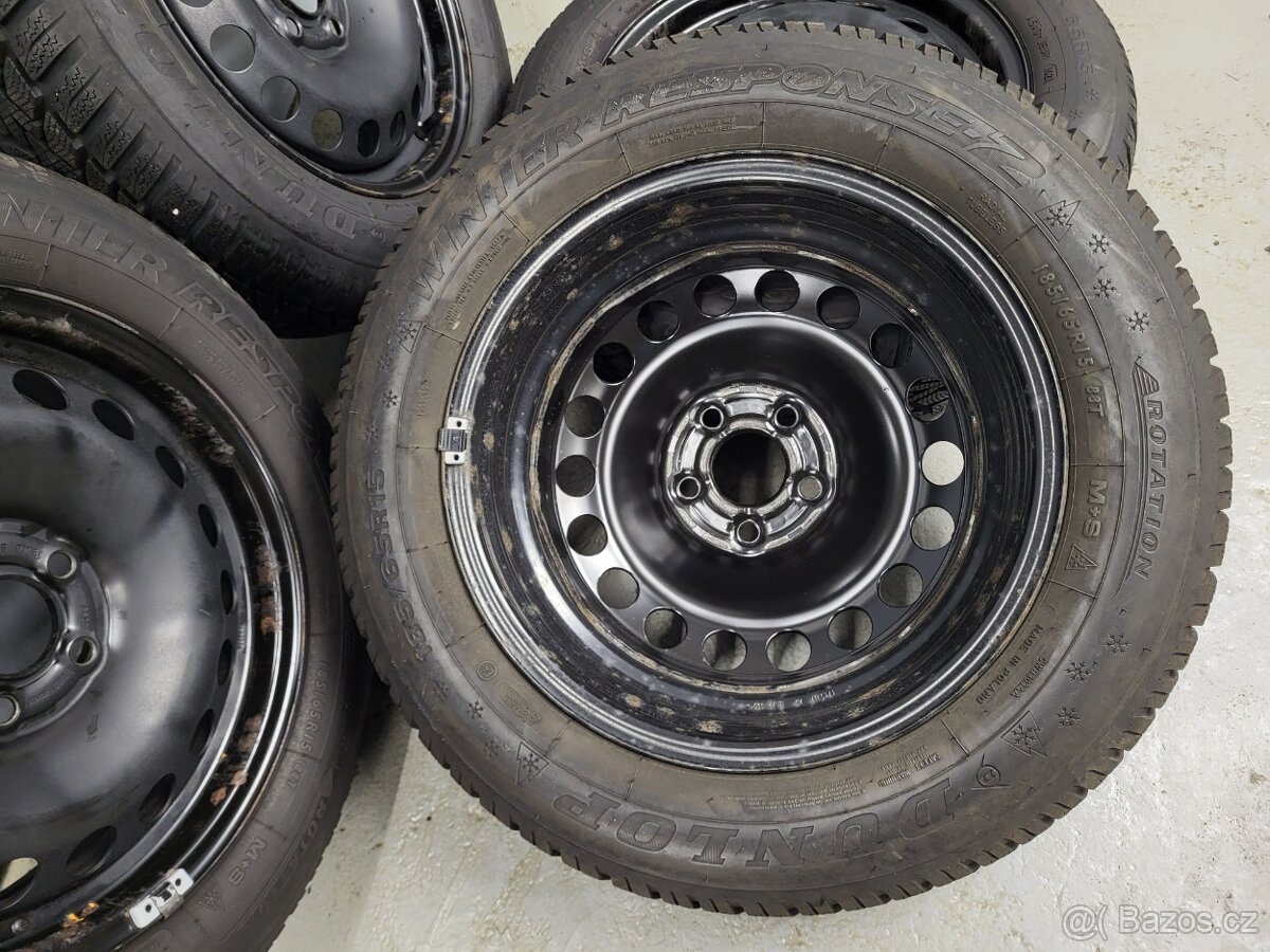 Originál 15" VW Škoda 5x100 zimní pneu 5-7mm - 5