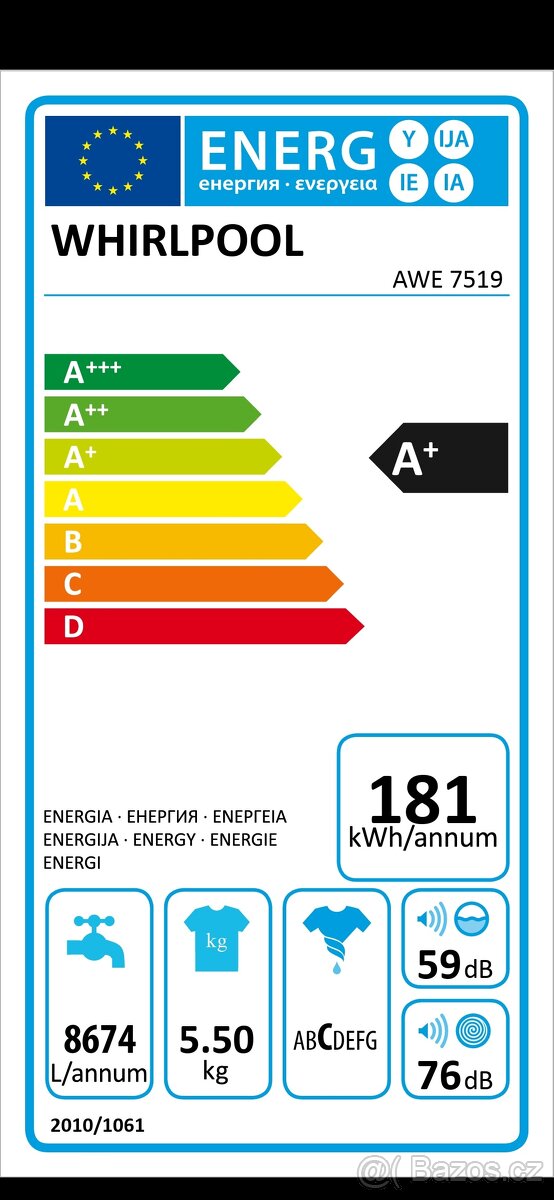 Whirlpool AWE 7519 - 5