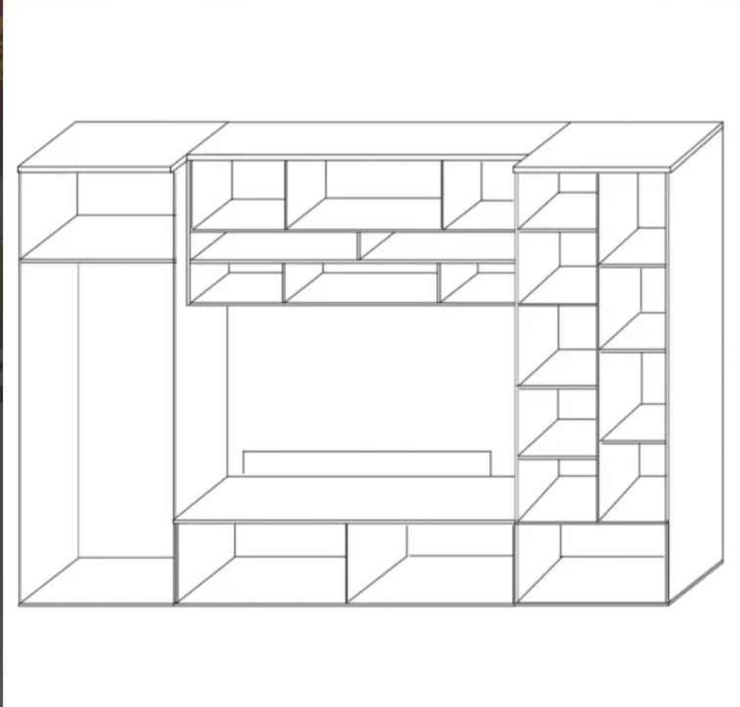 Moderní obývací stěna – jako nová (stěhování) - 5