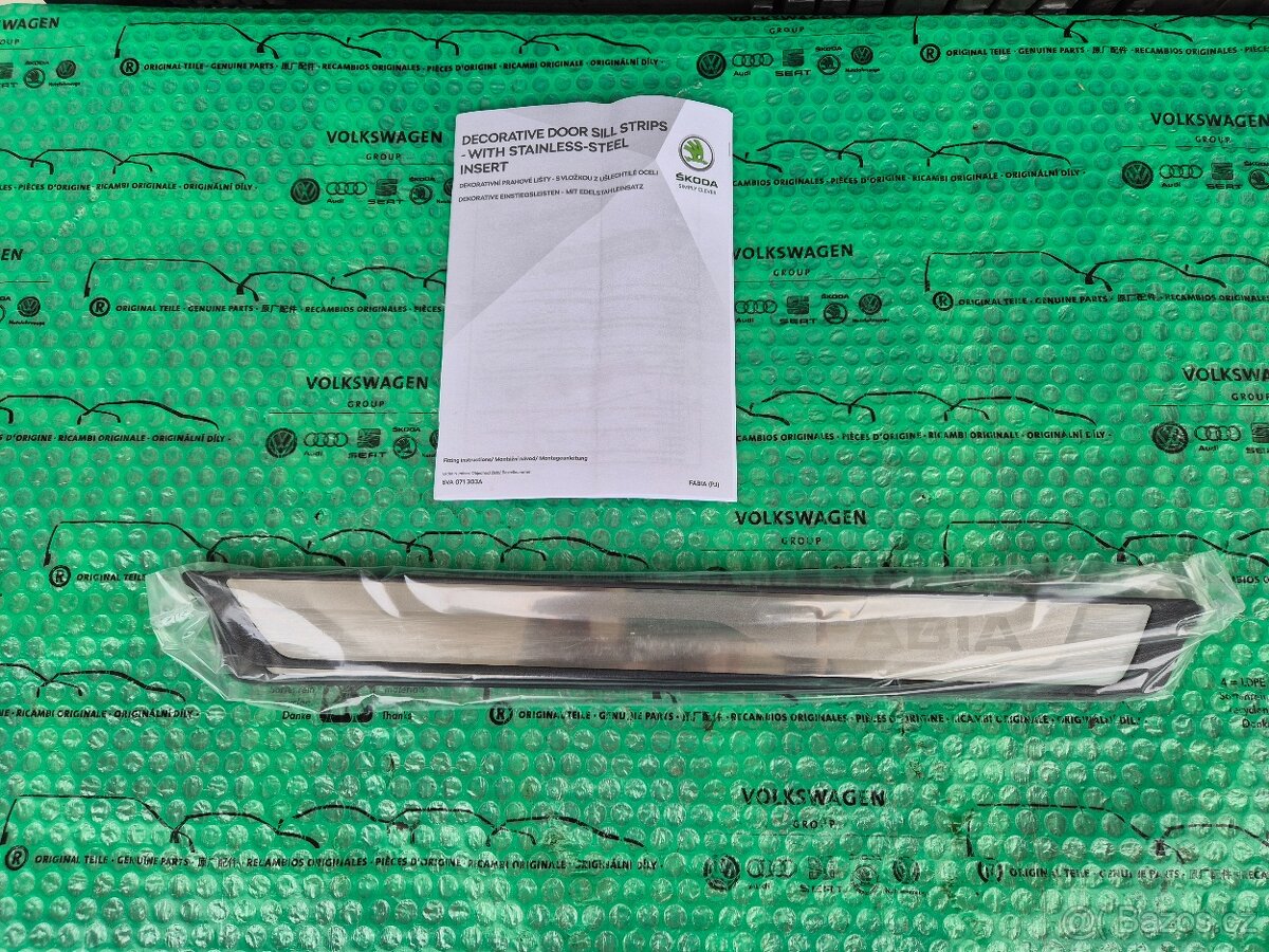 Škoda Fabia ozdobné prahové lišty 6VA071303A - 5