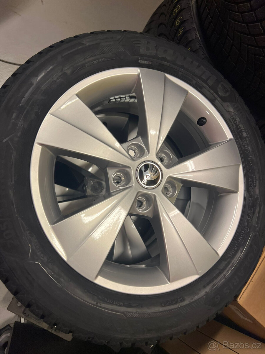 205/55R16 zimní sada ALU KOLA OCTAVIA III 6,5x16 5x112 ET46 - 5