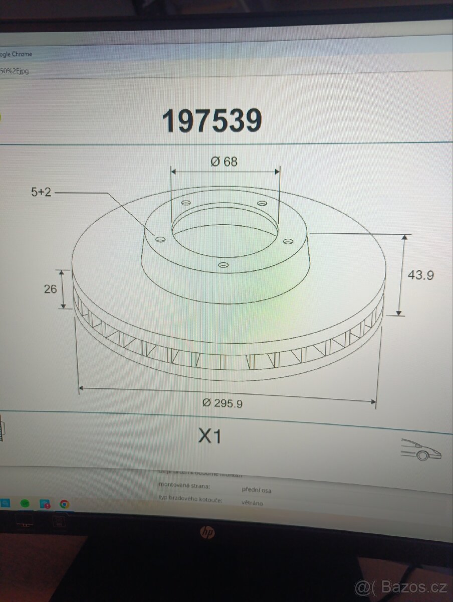 Brzdový kotouč Valeo 197539 - 5