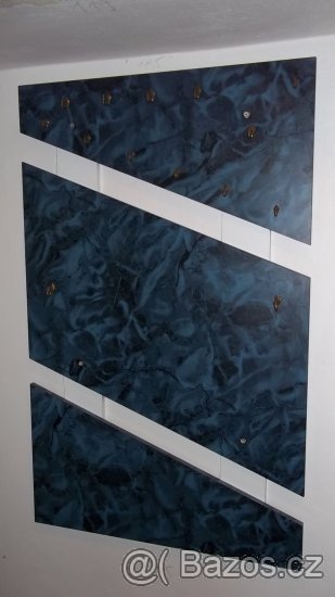 Předsin nabytek mramor modry 7ks - 5