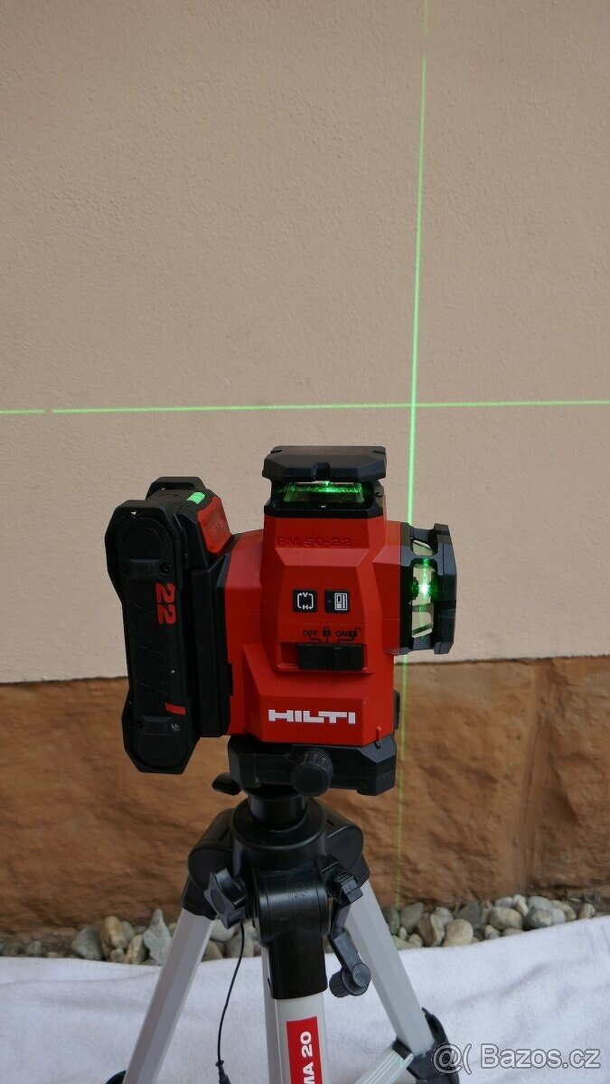 Multiliniový laser HILTI PM50MG-22/BATERIE/NABÍJEČKA/STATIV - 5