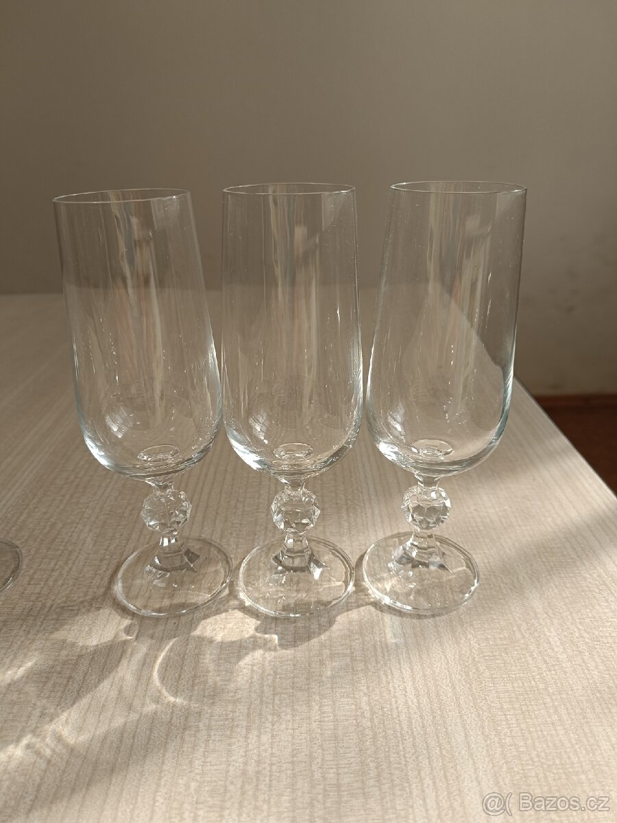 6 kusů šampusek - skleničky na sekt - 5