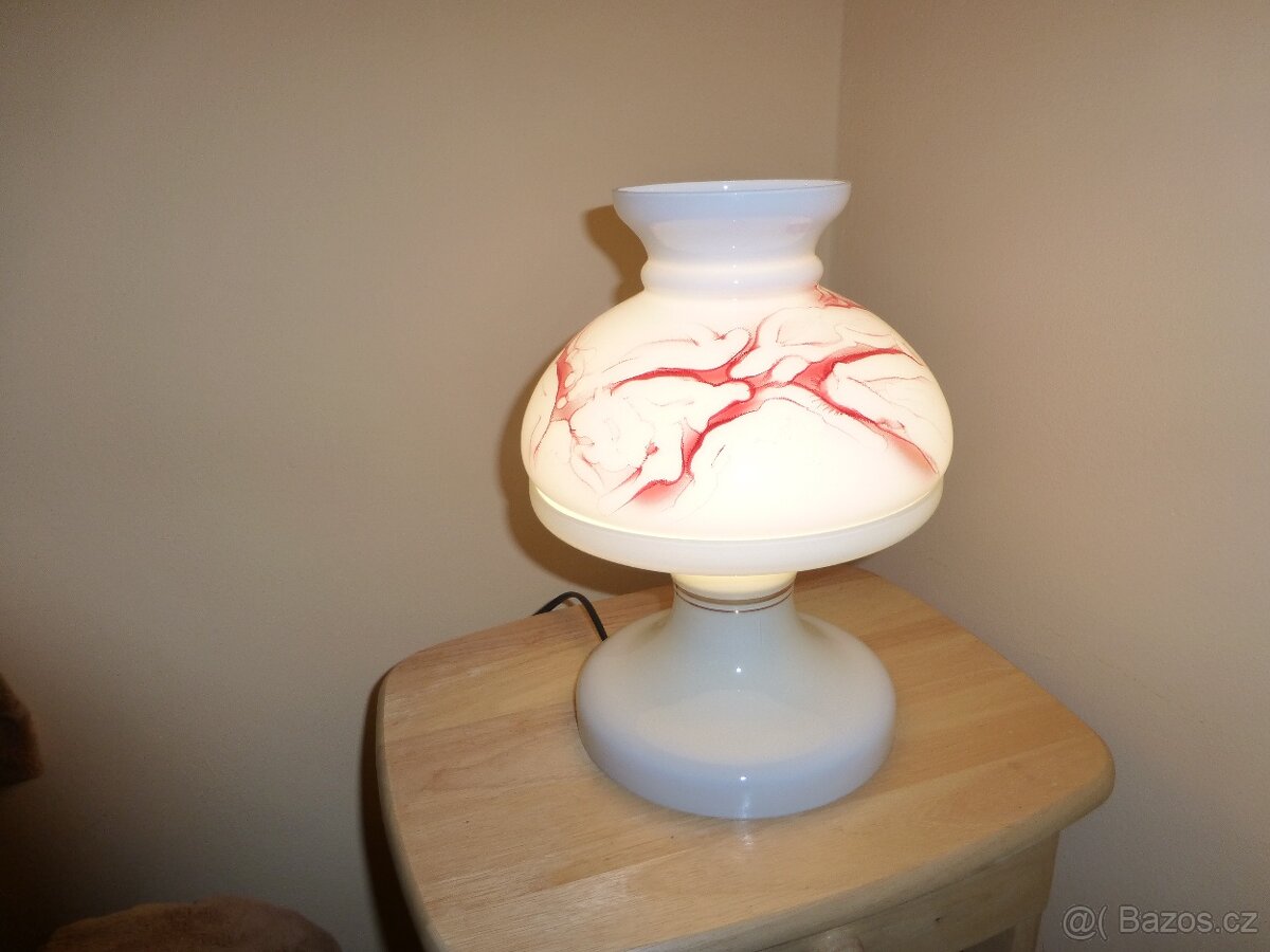 skleněná retro lampa SLEVA - 5