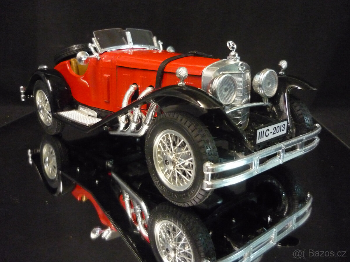 Mercedes Benz SSK červenočerný Bburago 1/18 - 5