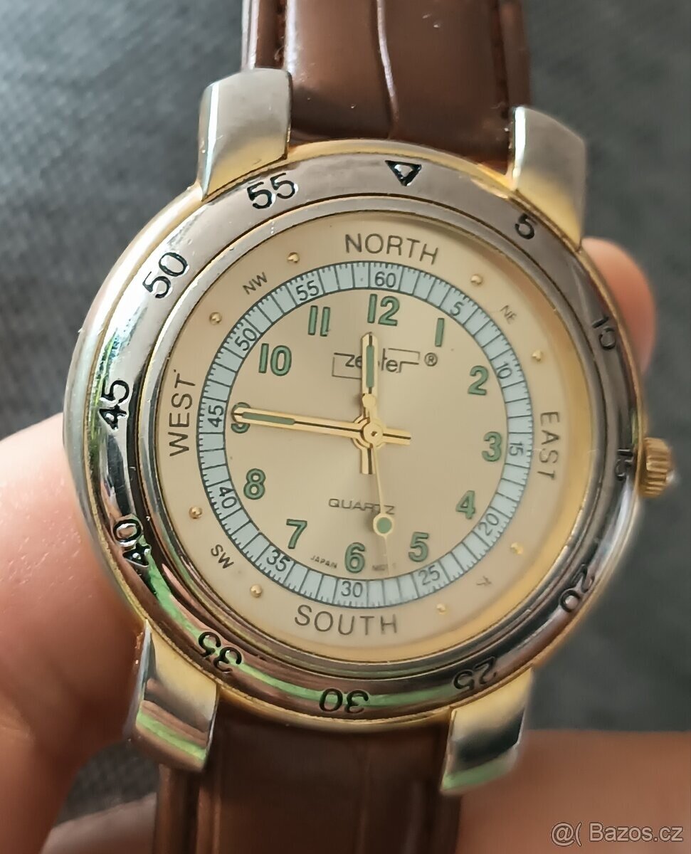 Pánské hodinky PHILIP ZEPTER _SWISS MADE _NOVÁ BATERIE👍👍👍 - 5