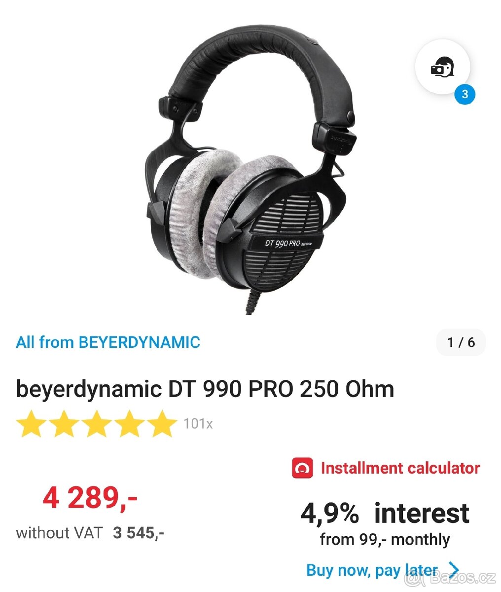 beyerdynamic DT 990 PRO 250 Ohm
- 5