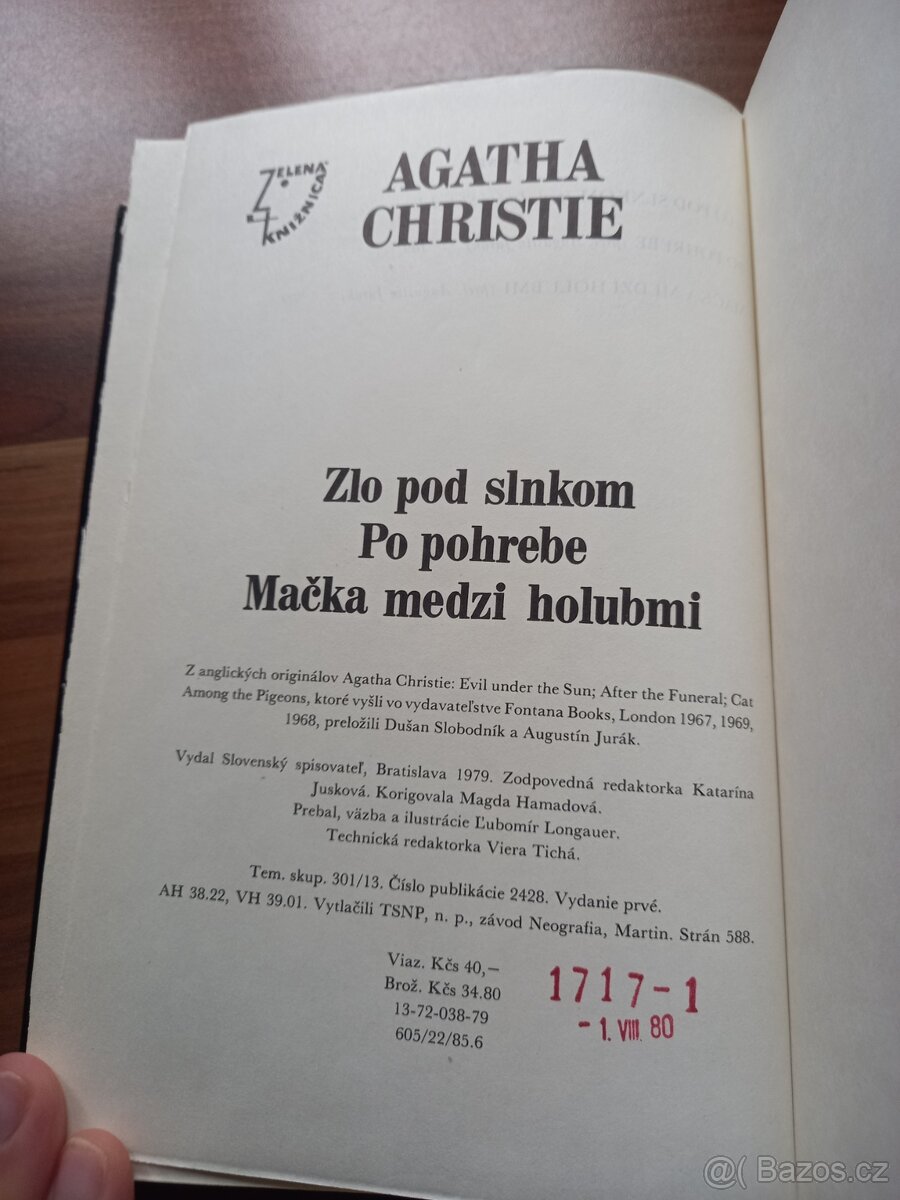 Detektivky ve slovenštině - Agatha Christie - 5
