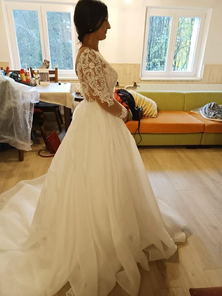 Svatební šaty 36/38 - 5