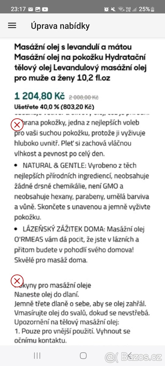 Órmeas Masážní olej s levandulí a mátou - 5