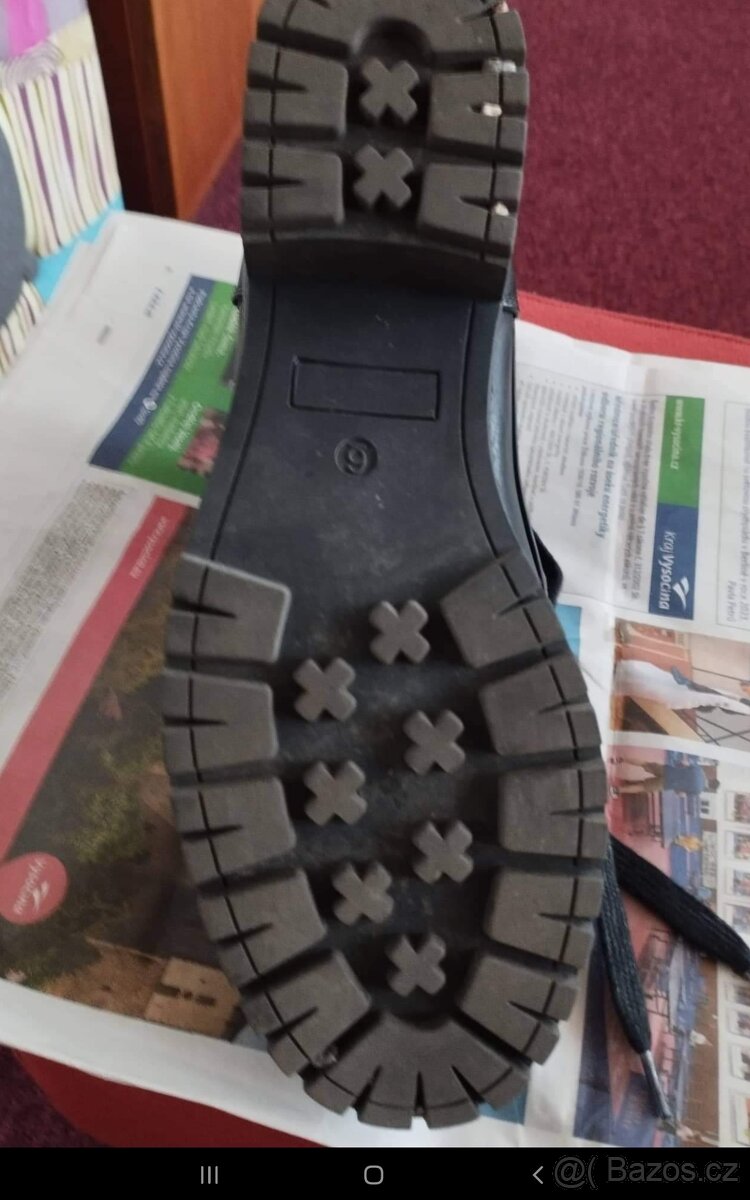 Dámské černé kotníkové zimní boty vel.39 - 5