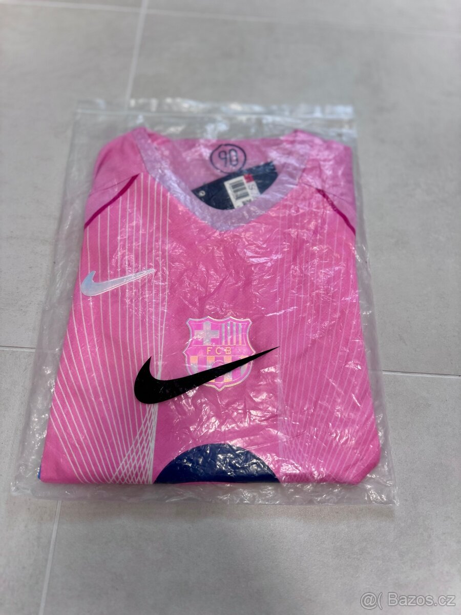 Fotbalový dres FC Barcelona růžový 90 Yamal #10 - 5