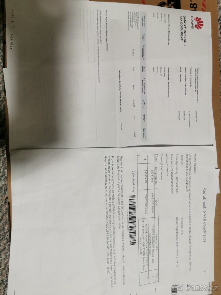 NOVÝ (nerozbalený) Huawei MateBook D16 2024 - 1 rok záruka - 5