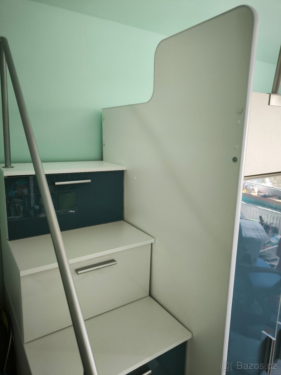Patrová postel se skříní a psacím stolem - 5