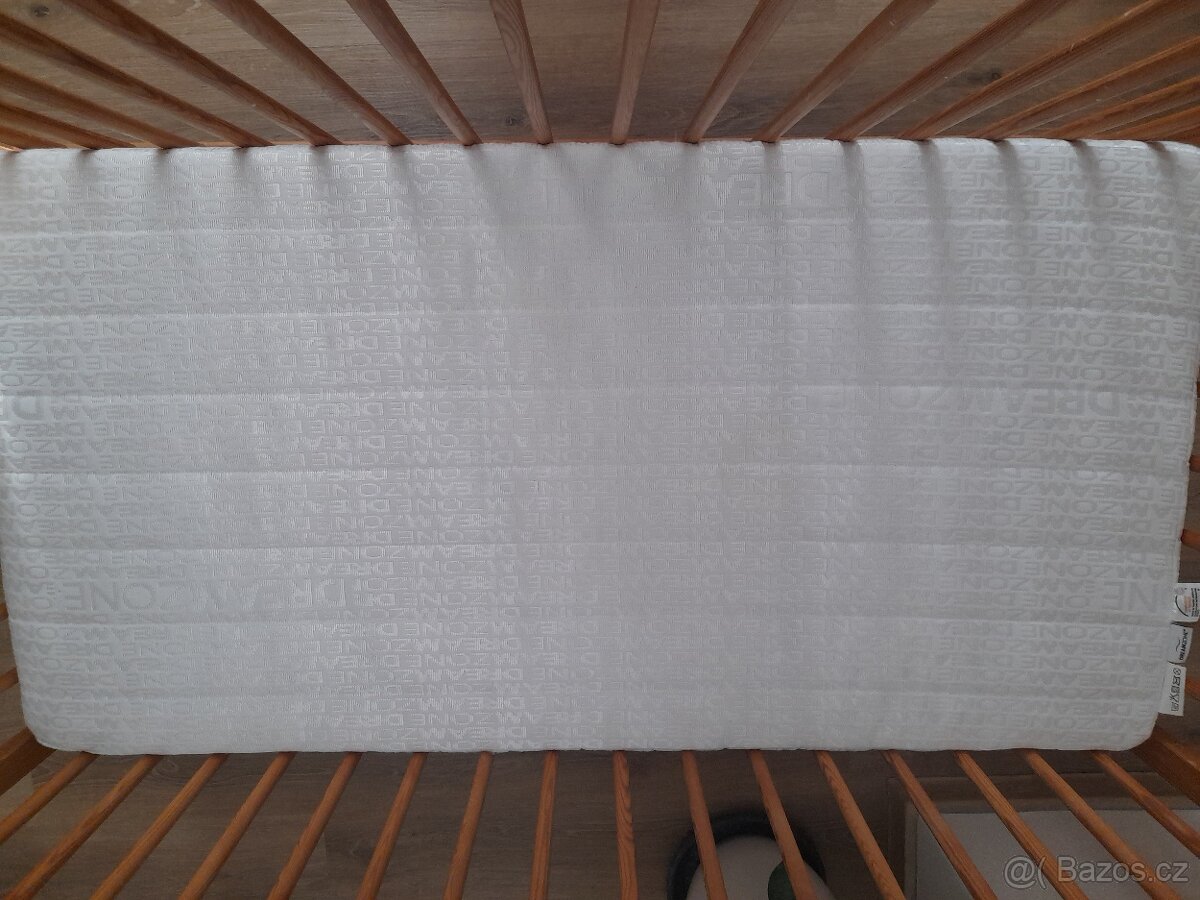 Dětská postýlka 120x60 cm + Kolotoč + Hrací deka - 5