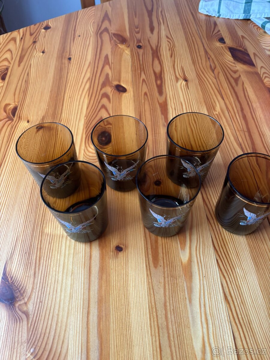 Sada jantarových skleniček - 5