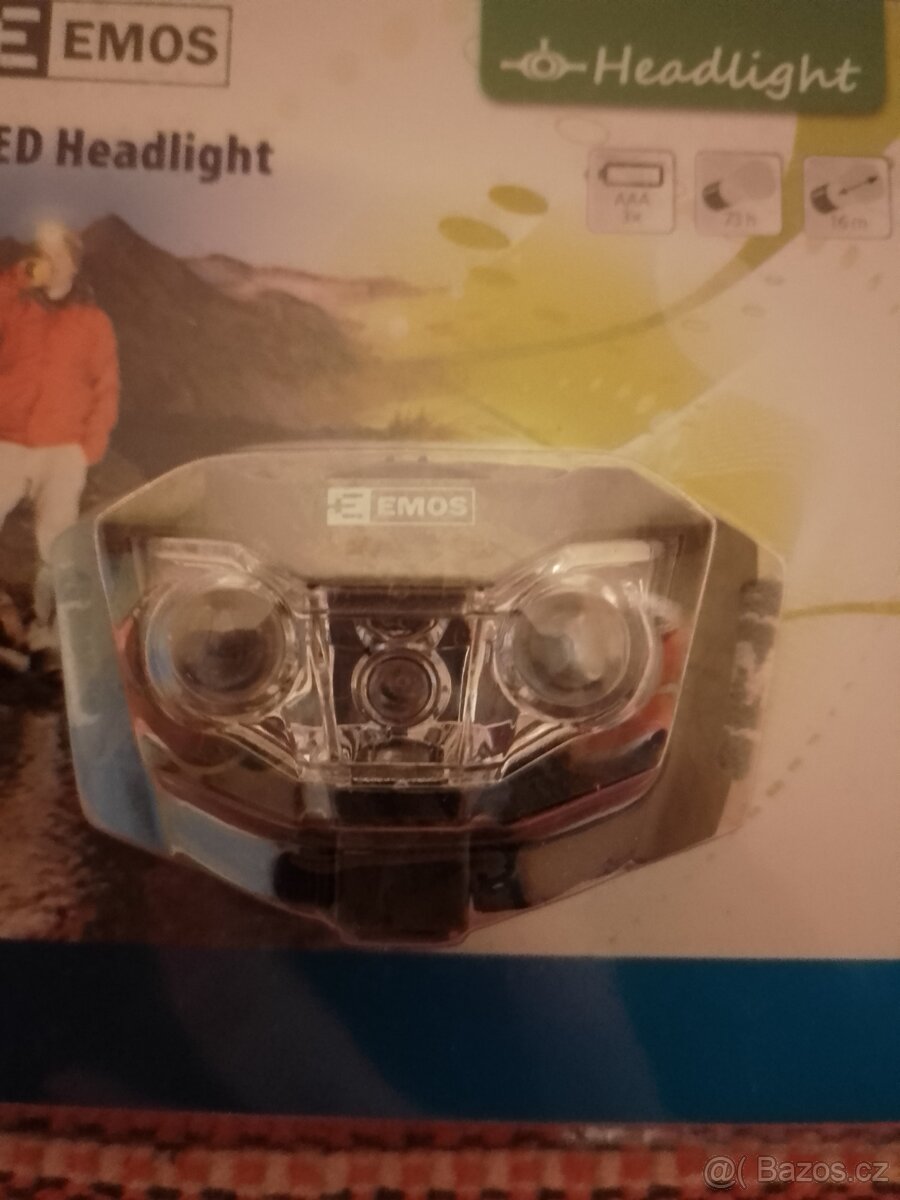 Prodám LED čelovku Emos, - 5