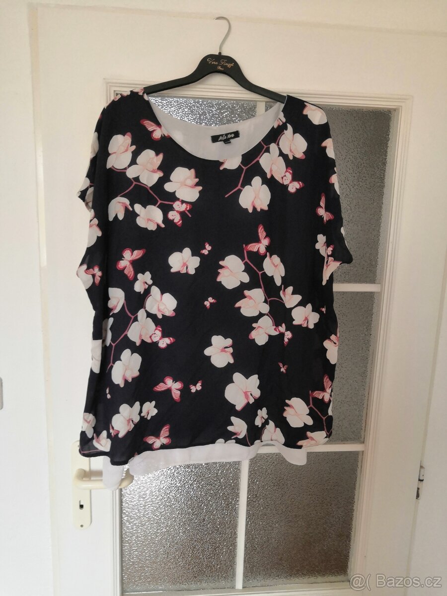 Modro bílá halenka - 5