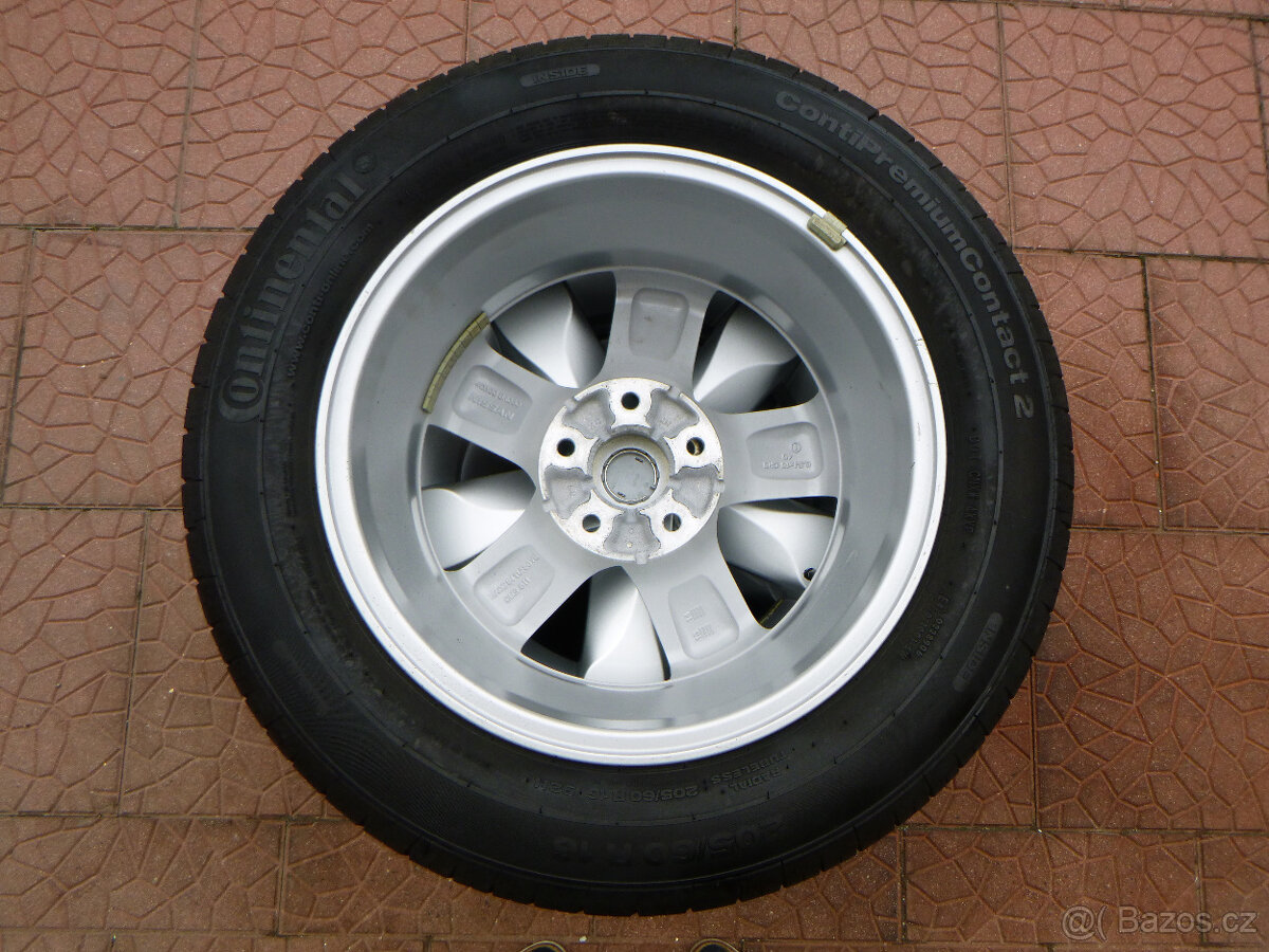 Letní sada alu disky originál Nissan 5x114,3 6,5Jx16 ET40 - 5