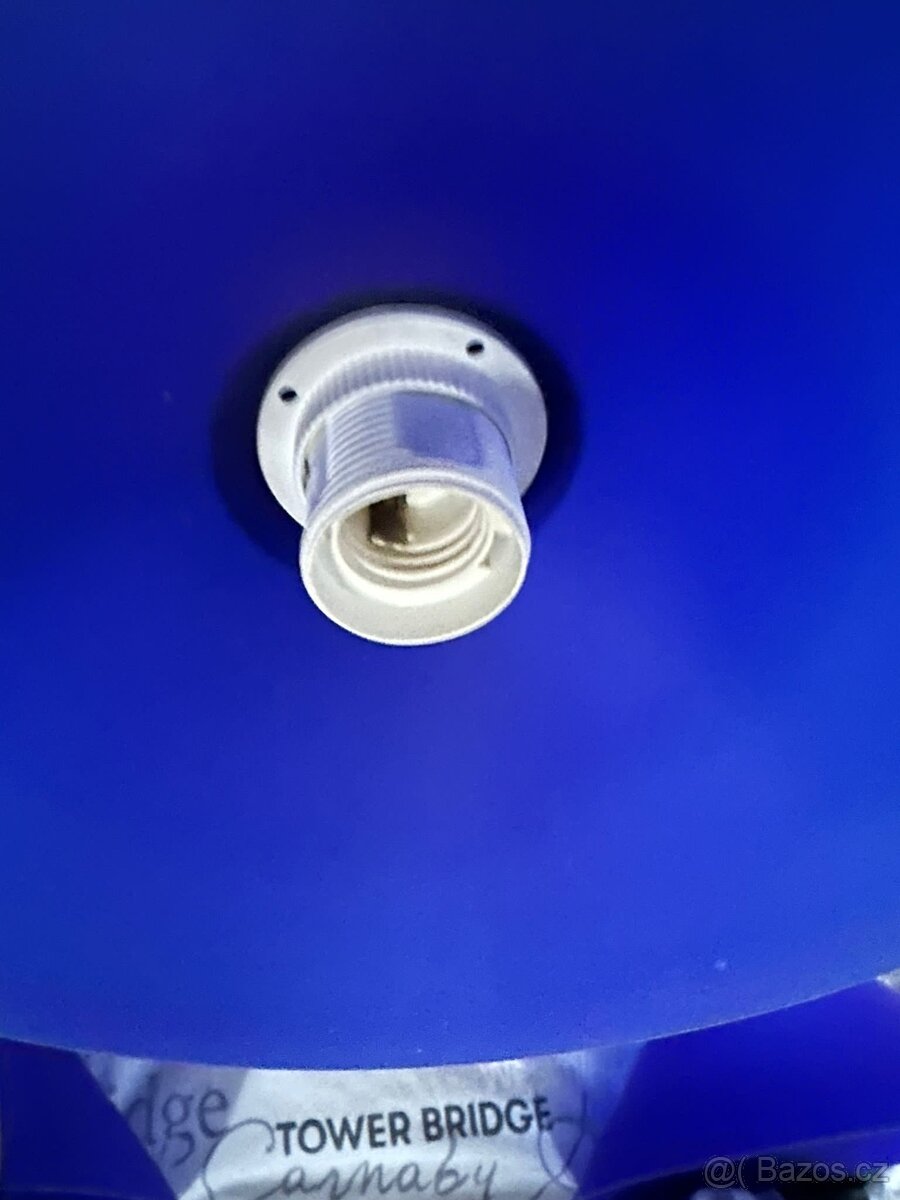 Krásný modrý lustr - 5