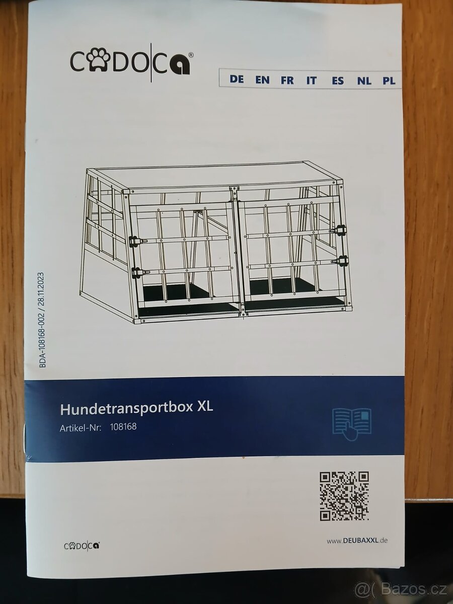 Přepravka pro psa XL - 89x70x51 cm - 5