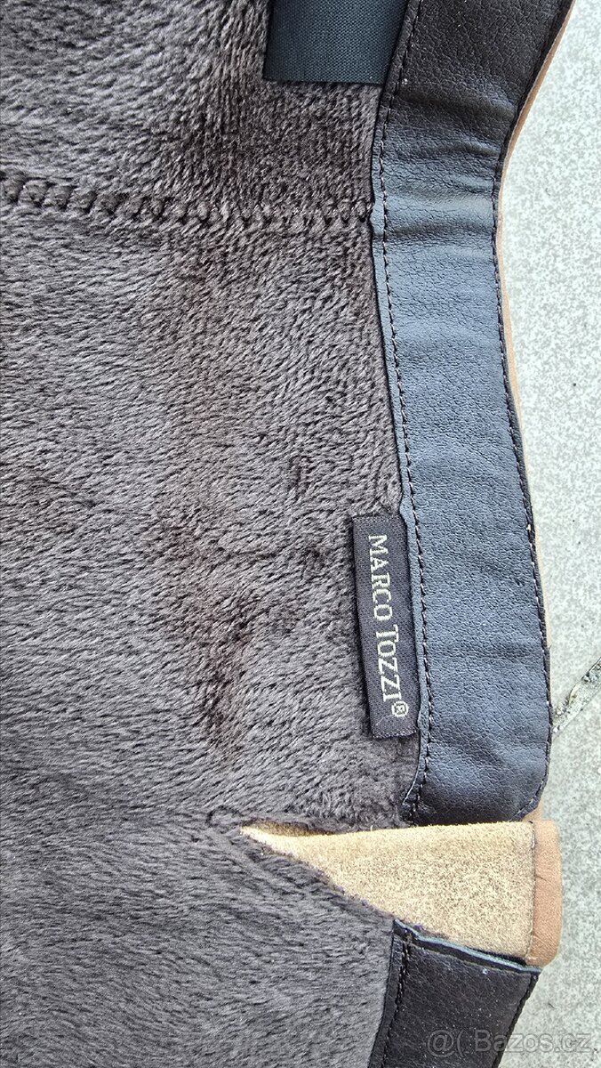 Kožené kozačky Marco Tozzi - 5