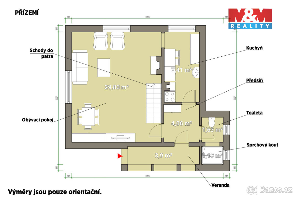 Prodej chalupy, 71 m², Kokašice - 5