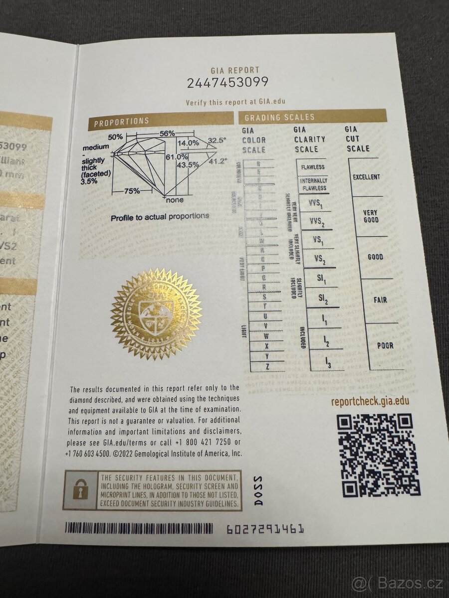 Zásnubní prsten s pravým diamantem 0,32ct - 5