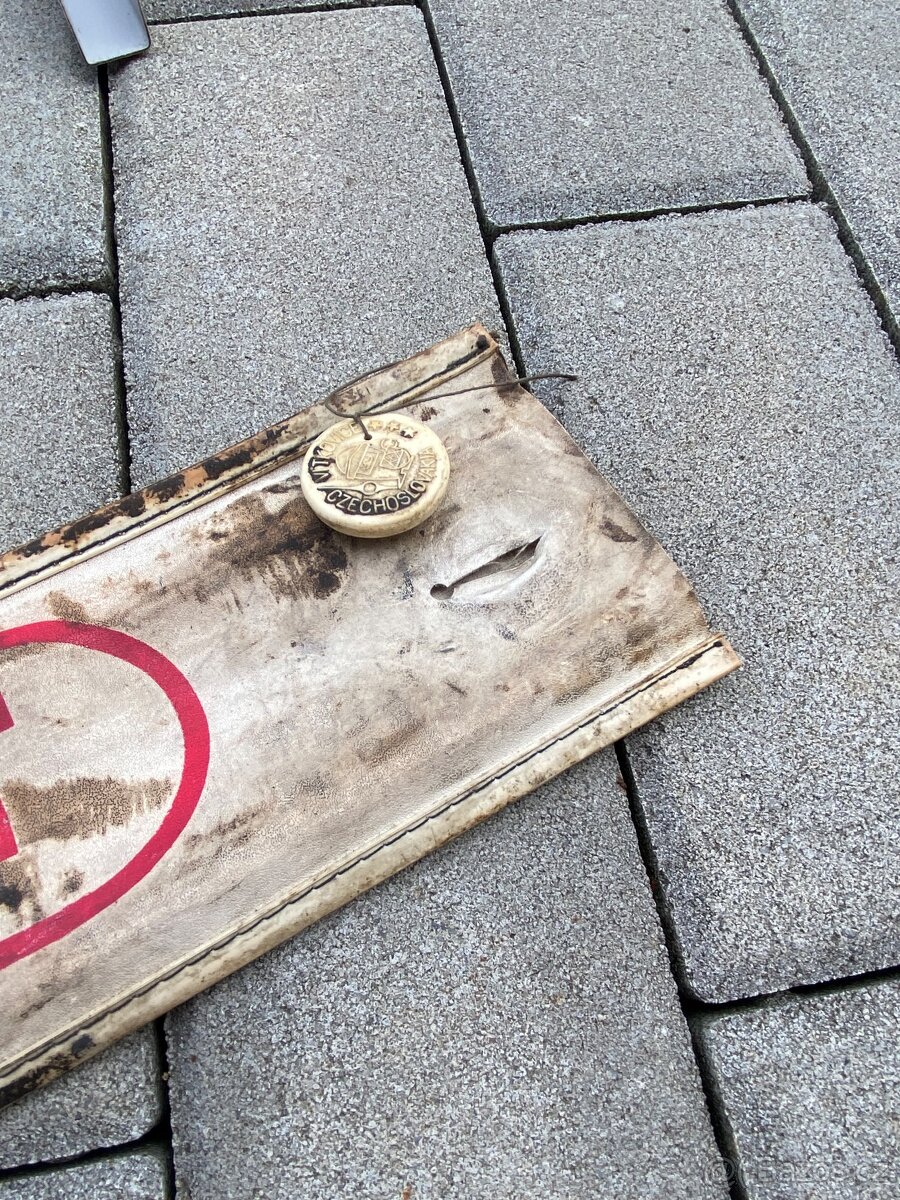 Výstražný trojúhelník retro - 5