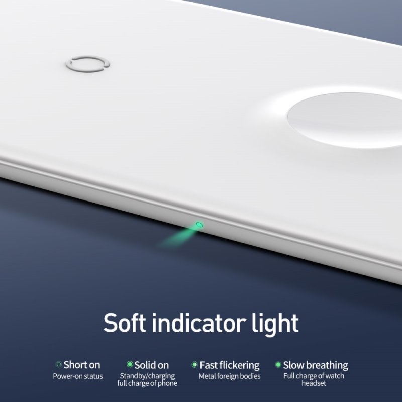 Bezdrátová nabíječka Baseus Smart 3in1 pro iPhone+Watch+AirP - 5